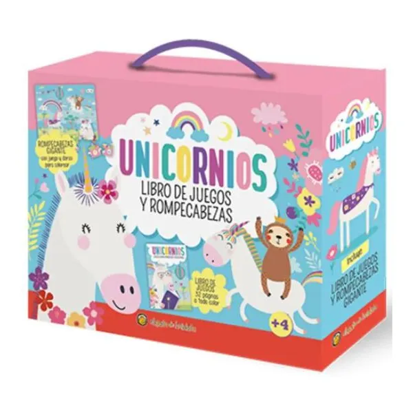 Unicornios diversion sorpresa - libro de juegos + puzzle