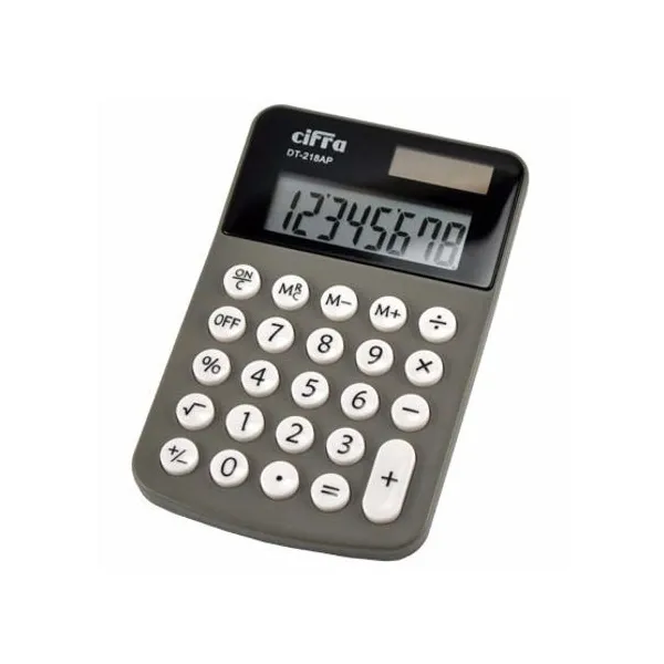 Calculadora cifra dt-218 8 dig.mini dual
