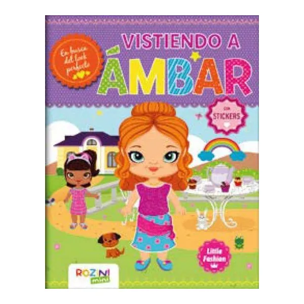 Vistiendo a ambar con stickers