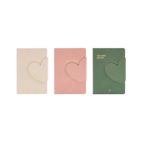 Cuaderno 14x21 cm punteado 80h minimal x1 colores surtidos mundo fw