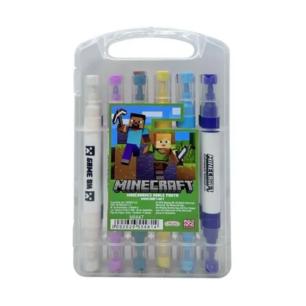 Marcadores acrílicos minecraft
