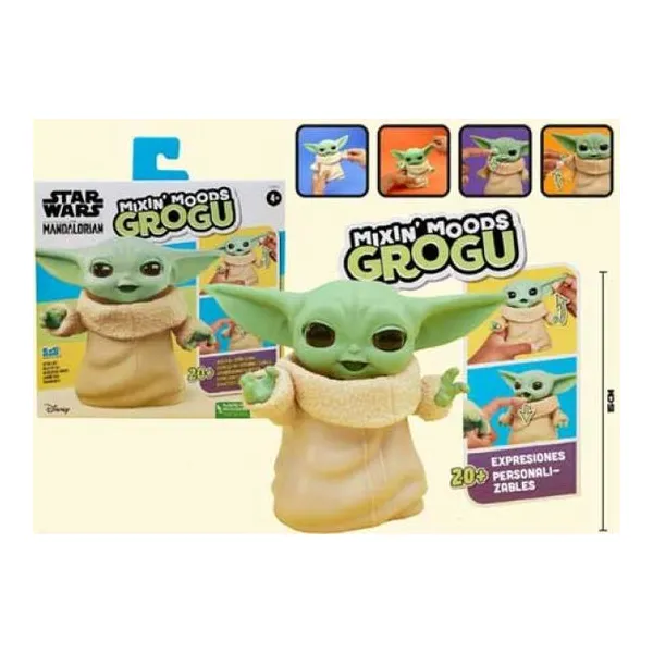 Hasbro star wars - figura 13 cm articulado electronica grogu
