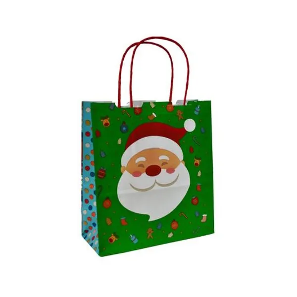 Bolsa zafiro navidad multicolor 18x08x20 cm x unidad