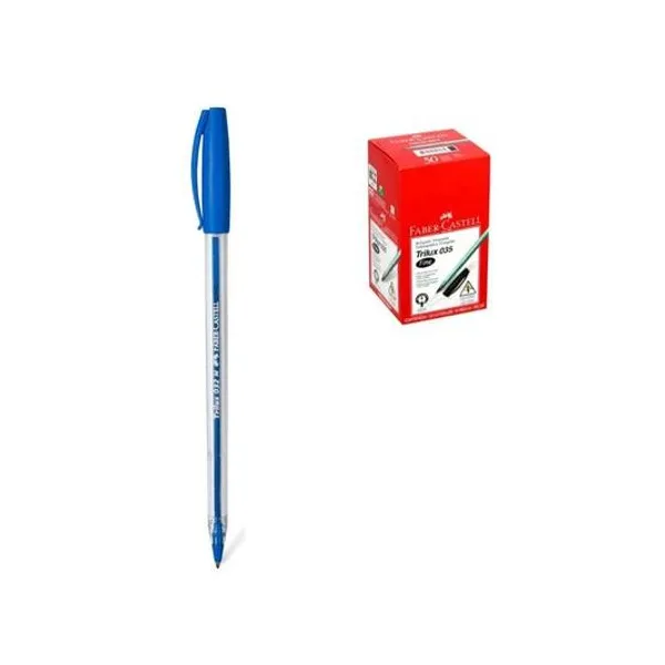 Bolígrafo trilux 035 fino caja x50 faber