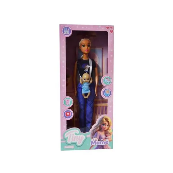 Muñeca Tiny mamá con bebé en caja 14x33x6 cm