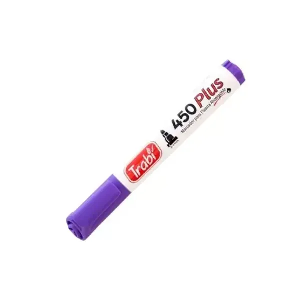 Marcador trabi 450 para pizarra cj.x 12 unid.violeta recargable