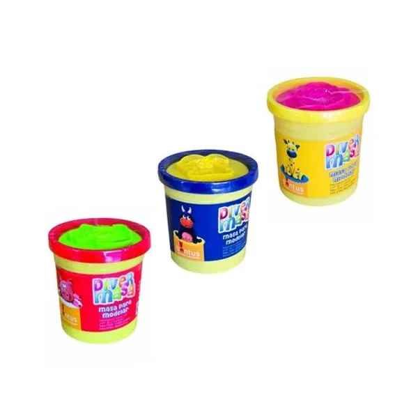 Masas para modelar 150 g x unidad colores surtidos bontus