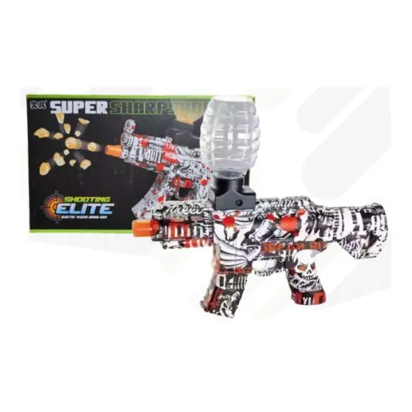 Pistola electrica ak m416 hidrogel rojo con accesorios