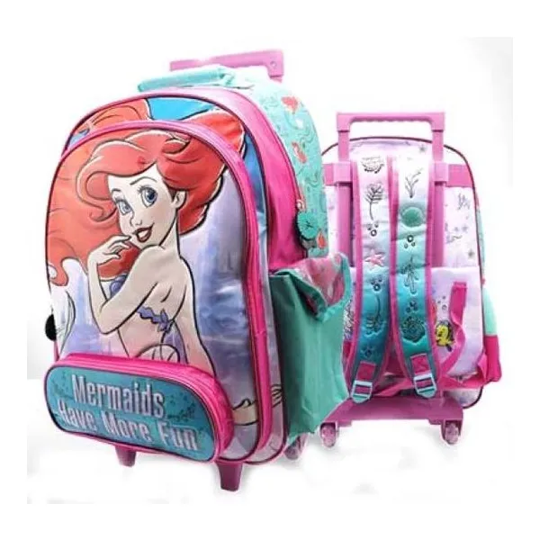 Mochila sirenita 18" con carro
