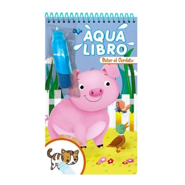 Aqua pequeño cerdito