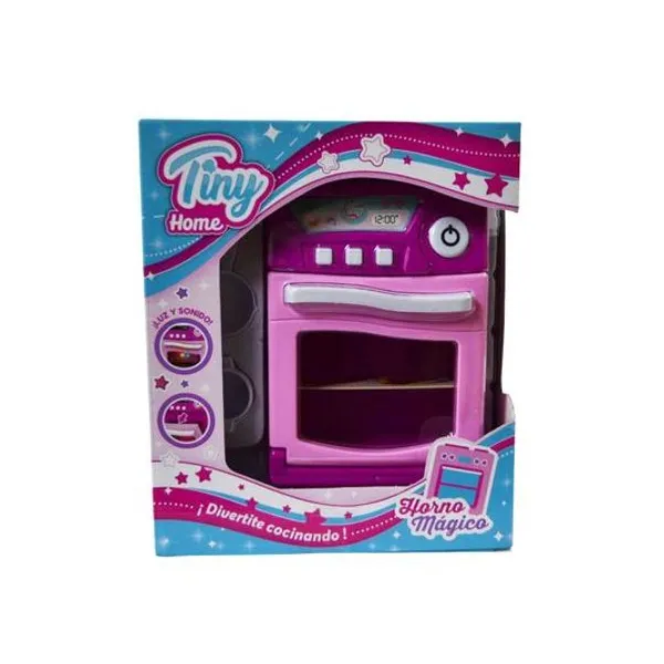 Cocina Tiny home con luz y sonido a pila en caja 16x20x9.5 cm