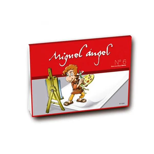 Block de dibujo miguel angel n.° 6 blanco x20 hjs.