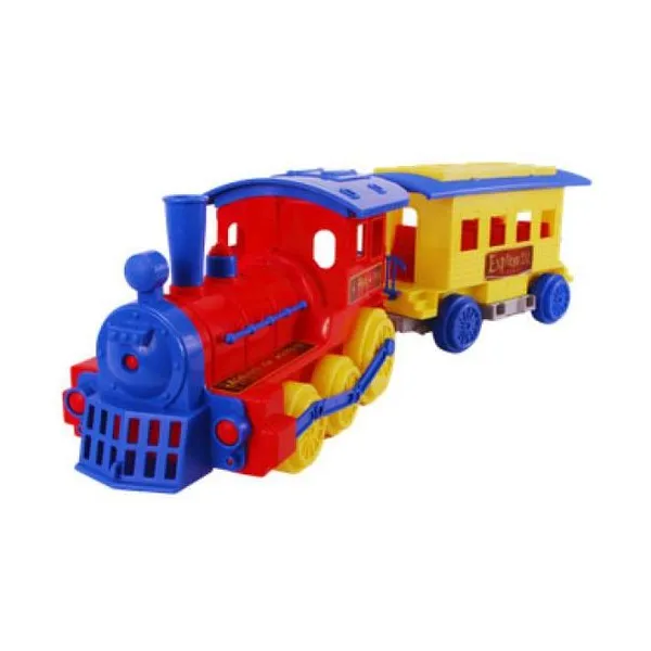 Locomotora con vagón pasajeros