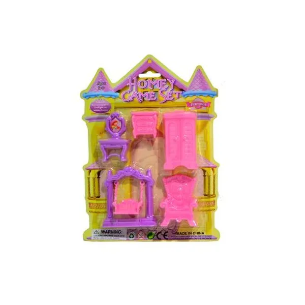 Set de muebles en blister 17x24 cm