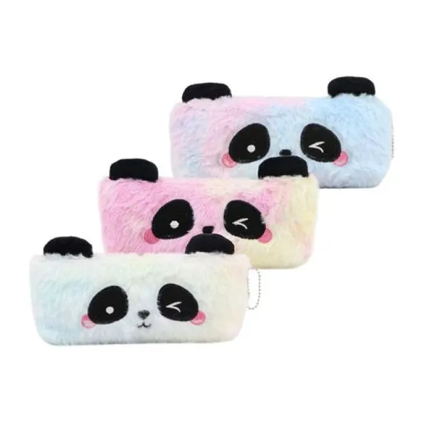 Cartuchera de peluche pandas lsyd