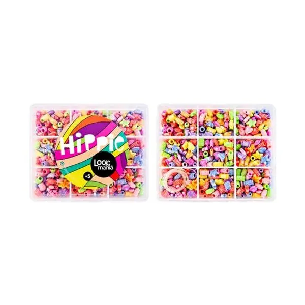 Set para armar bijou fantasia en caja 9 divisiones 10.5x13.5 cm lookmania