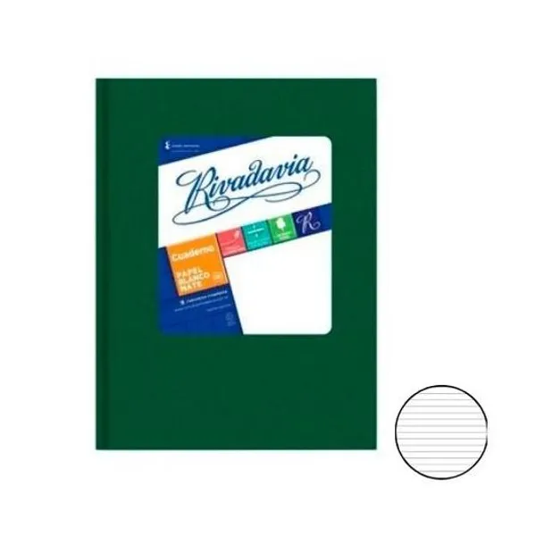 Cuaderno 16x21 rayado t/d araña verde 194h Rivadavia
