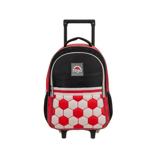 Mochila 18" con carro starpak fútbol rojo/blanco Filgo