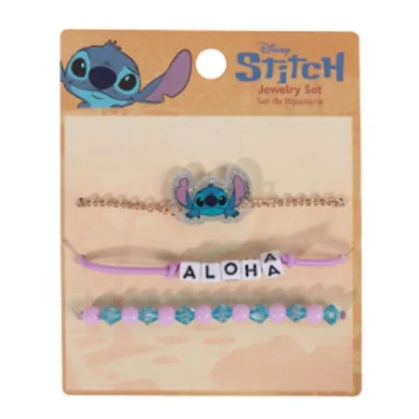 Bijouterie set x3 lilo & Stitch pulseras