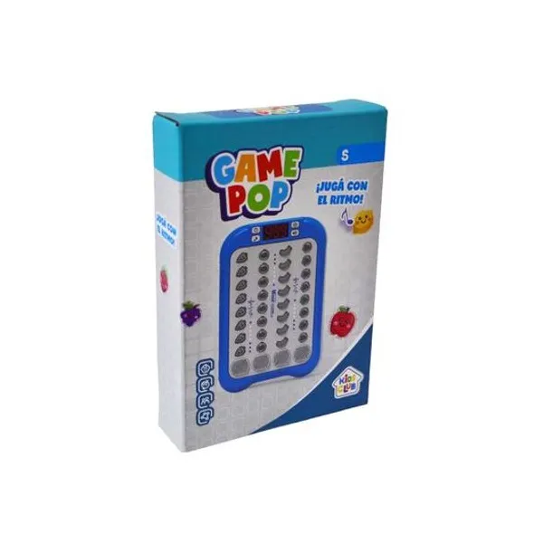 Juego de ritmo game pop con luz y sonido a pila en caja 11x16x3 cm