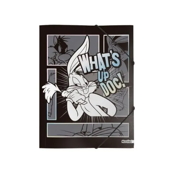Carpeta 3 sol.para dibujo Mooving oficio con elast.looney tunes