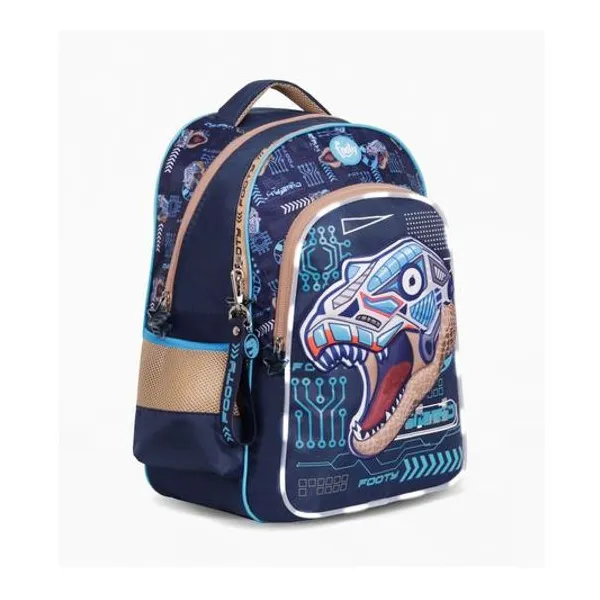 Mochila 18" espalda transformer con luz led x unidad colores surtidos footy