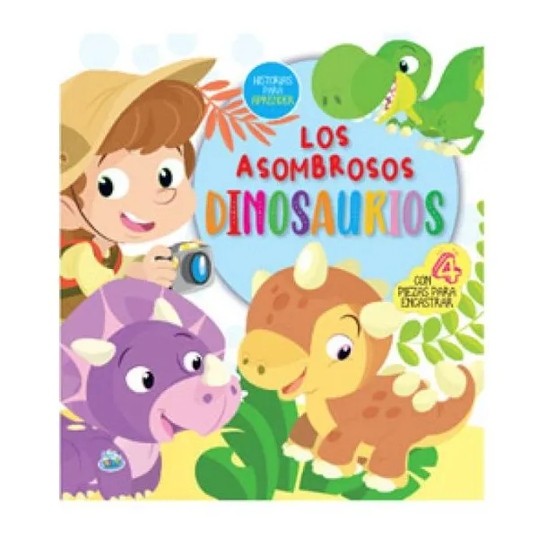 Historias para aprender. los asombrosos dinosaurios (4 piezas removibles)