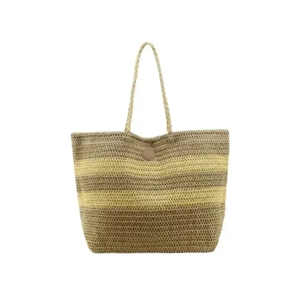 Bolso playero amayra raya beige