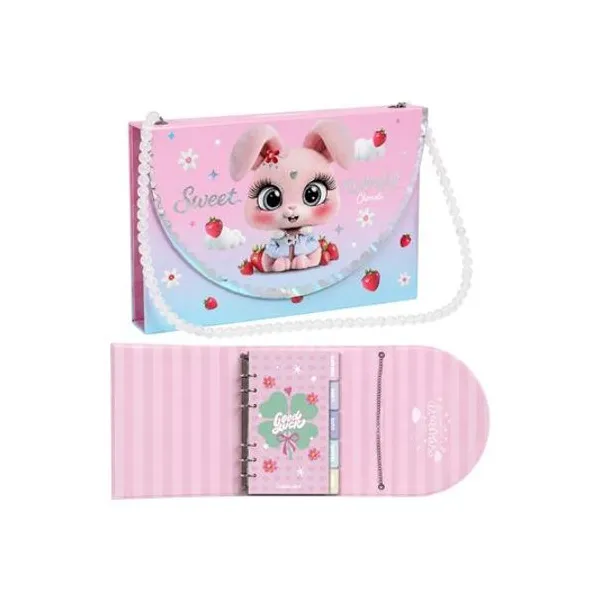 Libreta carterita lovely conejo 21x15x3 cm chimola
