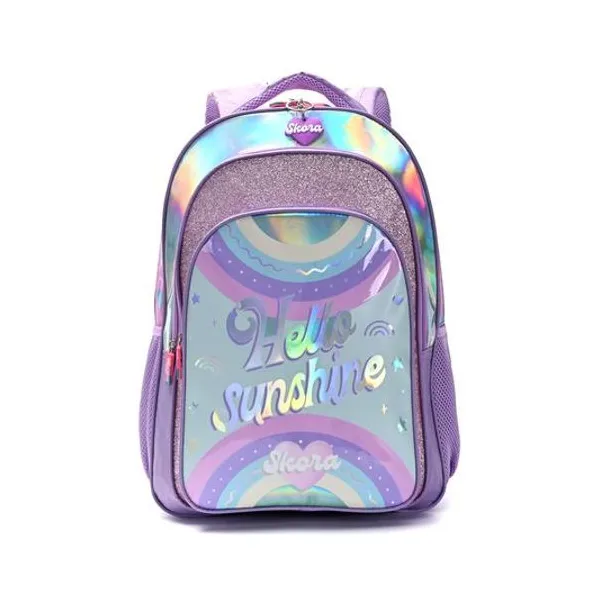 Mochila 18" espalda lettering hello Skora
