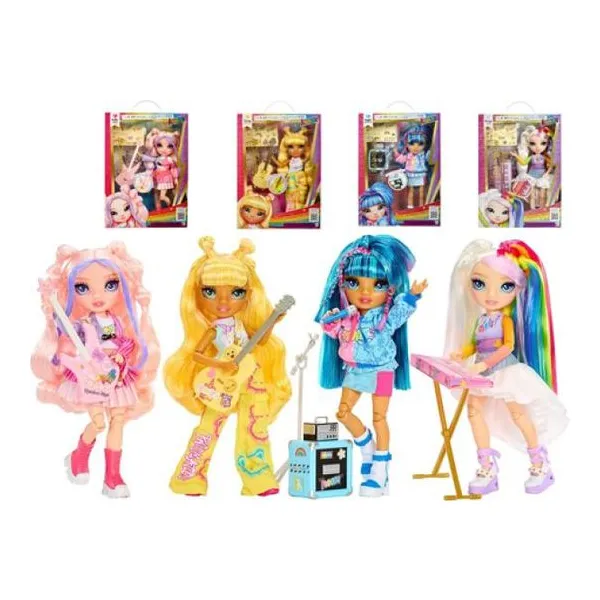 Rainbow high muñeca junior high rock band 25 cm con accesorios-modelos surtidos