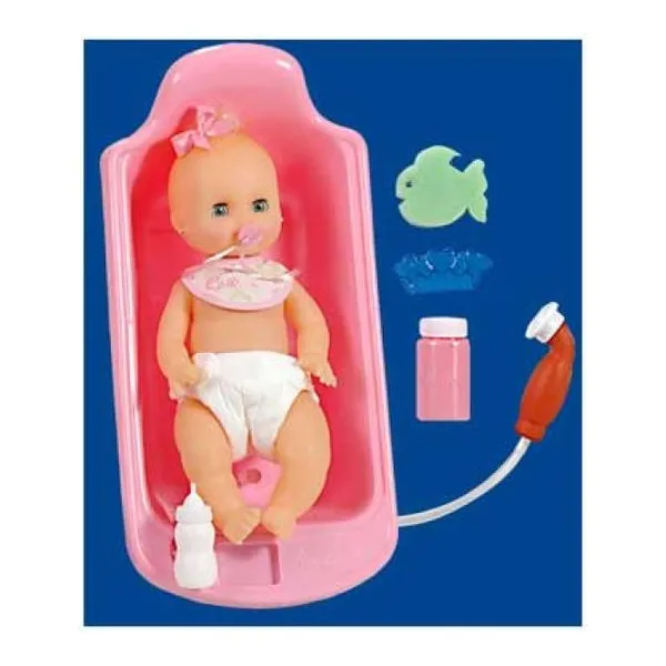 Mi bebé chico con duchador, bañera y accesorios, bebé/beba