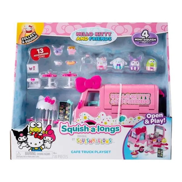 Squishalongs hello kitty truck playset