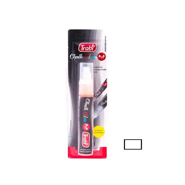 Marcador trabi chalk glass (tiza) para rect.15 mmblanco