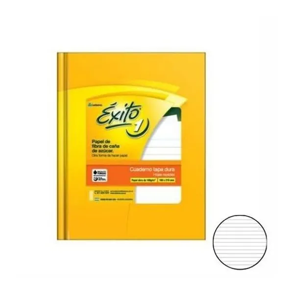 Cuaderno 16x21 rayado tapa dura tradicional 200h e