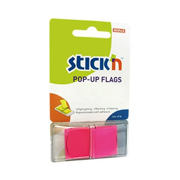 Banderitas adhesivas stick pop-up 45x25 mmx 50 hs.rosa fluo