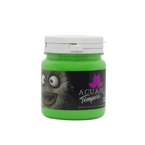 Témpera acuarel pote x250 grsfluo verde