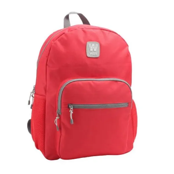 Wbr mochila 17" espalda -escolar- "rojo