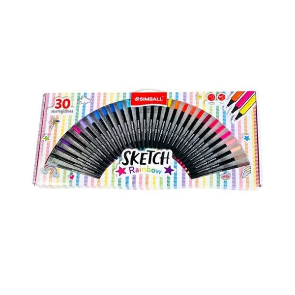 Microfibra sketch 0.4 mm rainbow caja x30 unidades Simball