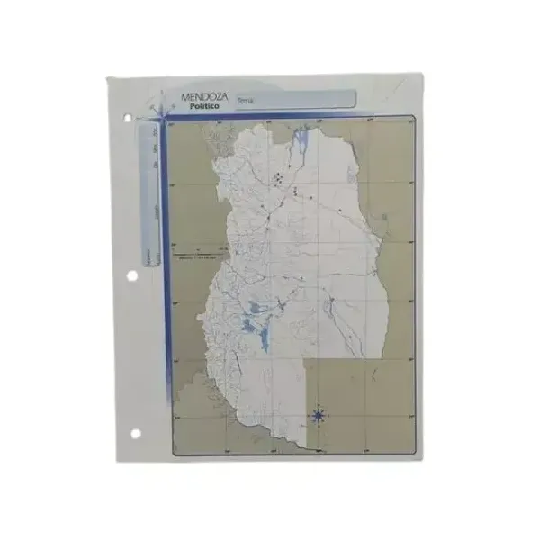 Block mapas Rivadavia n.° 3 pcia.mendoza p x40 unid.