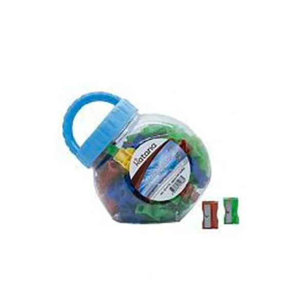 Sacapuntas clásico plástico pote x160 Katana