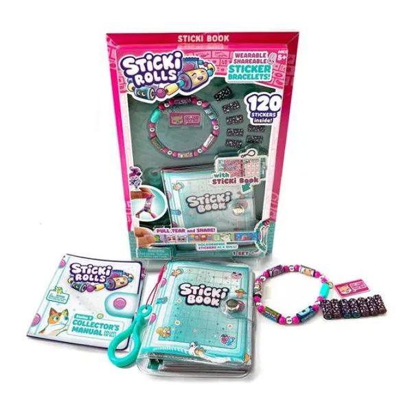 Sticki rolls book pulsera brazalete con stickers holograficos