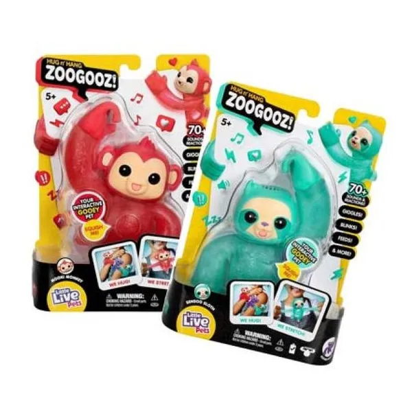 Little live pets -hug n' hang zoogooz mascota interactiva con mas de 70 sonidos