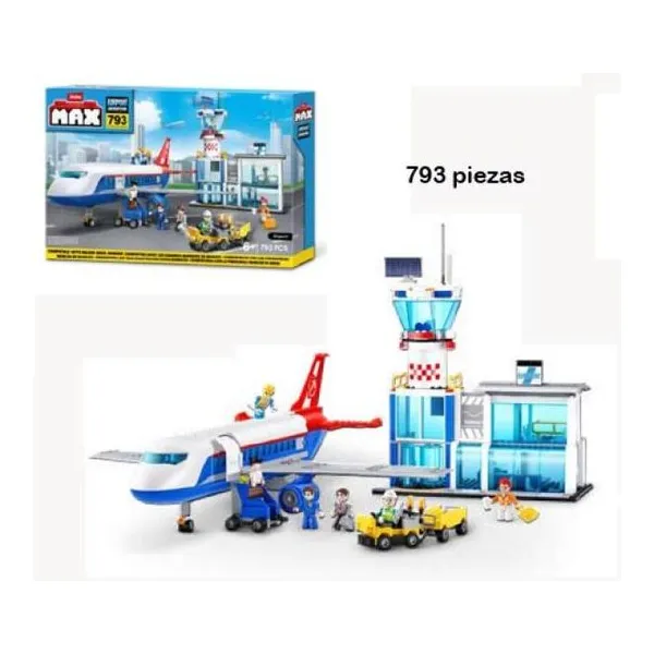 Max city box playset airport 793 pieces