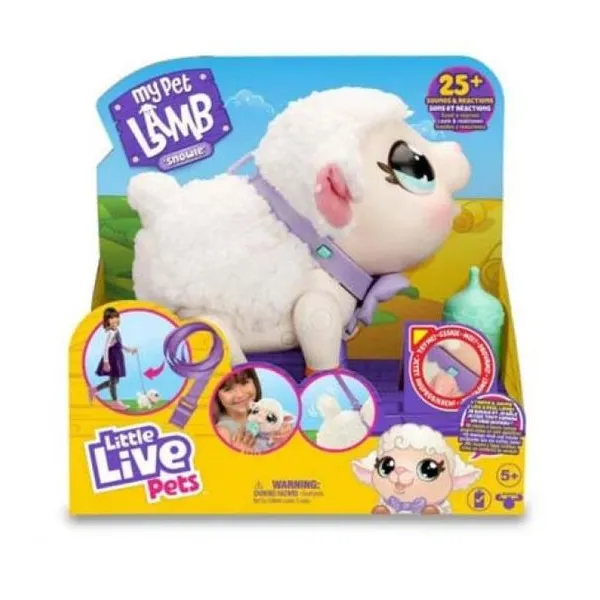 Little live pets my walking lamb- ¡con más de 25 sonidos y reacciones, snowie ha