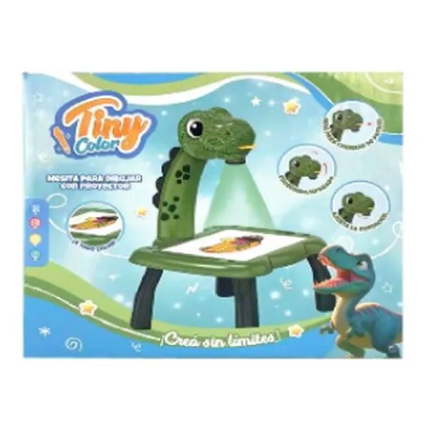 Mesa proyector dibujo dinosaurio Tiny 22 x19 x7 cm