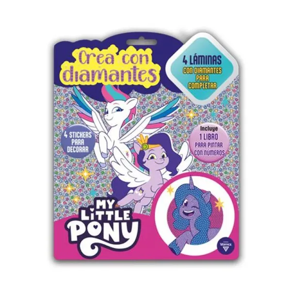 Pequeño pony crea con diamantes