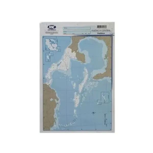 Block mapas m.c.n.° 5 América central p x20 un