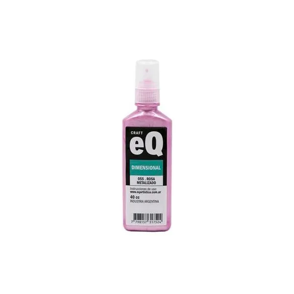 Dimensional 3d metalizado 40cc eq Arte