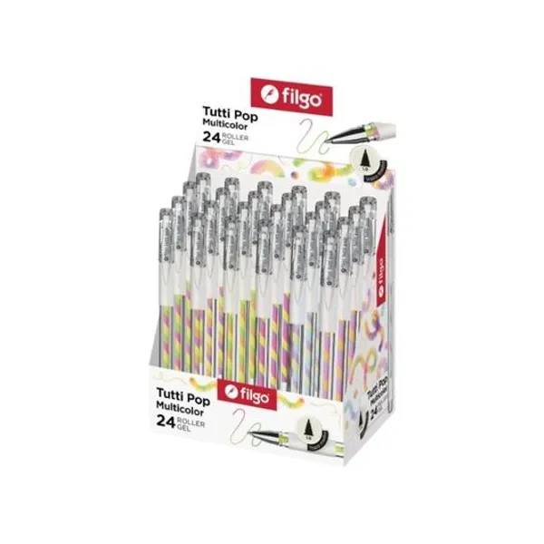 Bolígrafo roller gel tutti pop multicolor 1 mm en caja x24 - gptpop